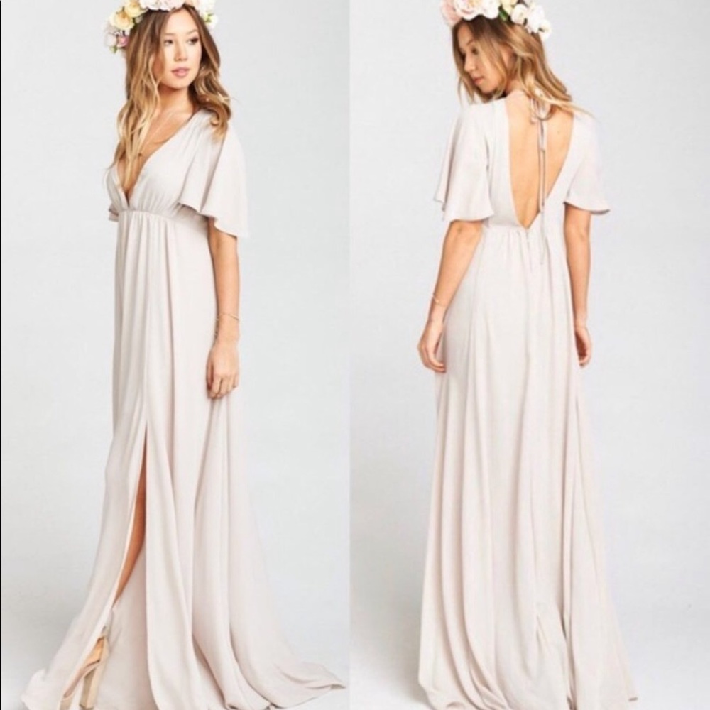 Show Me Your MuMu Faye Flutter Maxi Dress